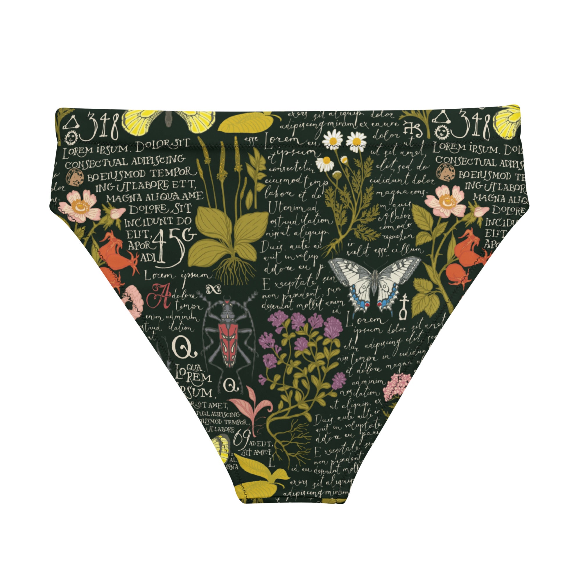 Recycled Naturalist high-waisted bikini bottom