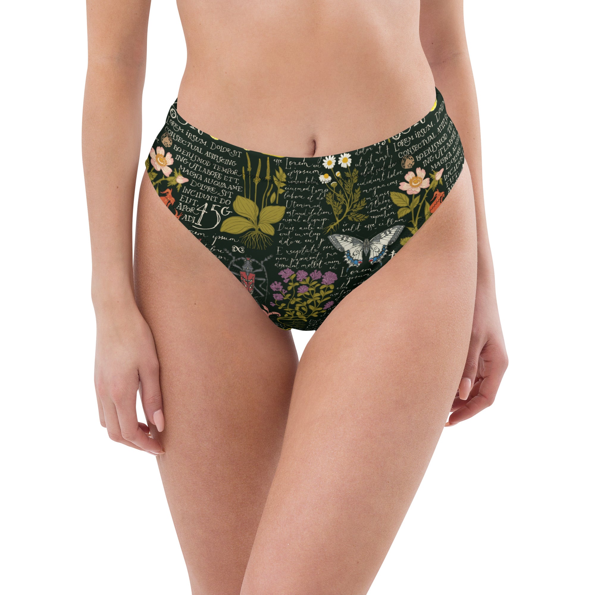 Recycled Naturalist high-waisted bikini bottom