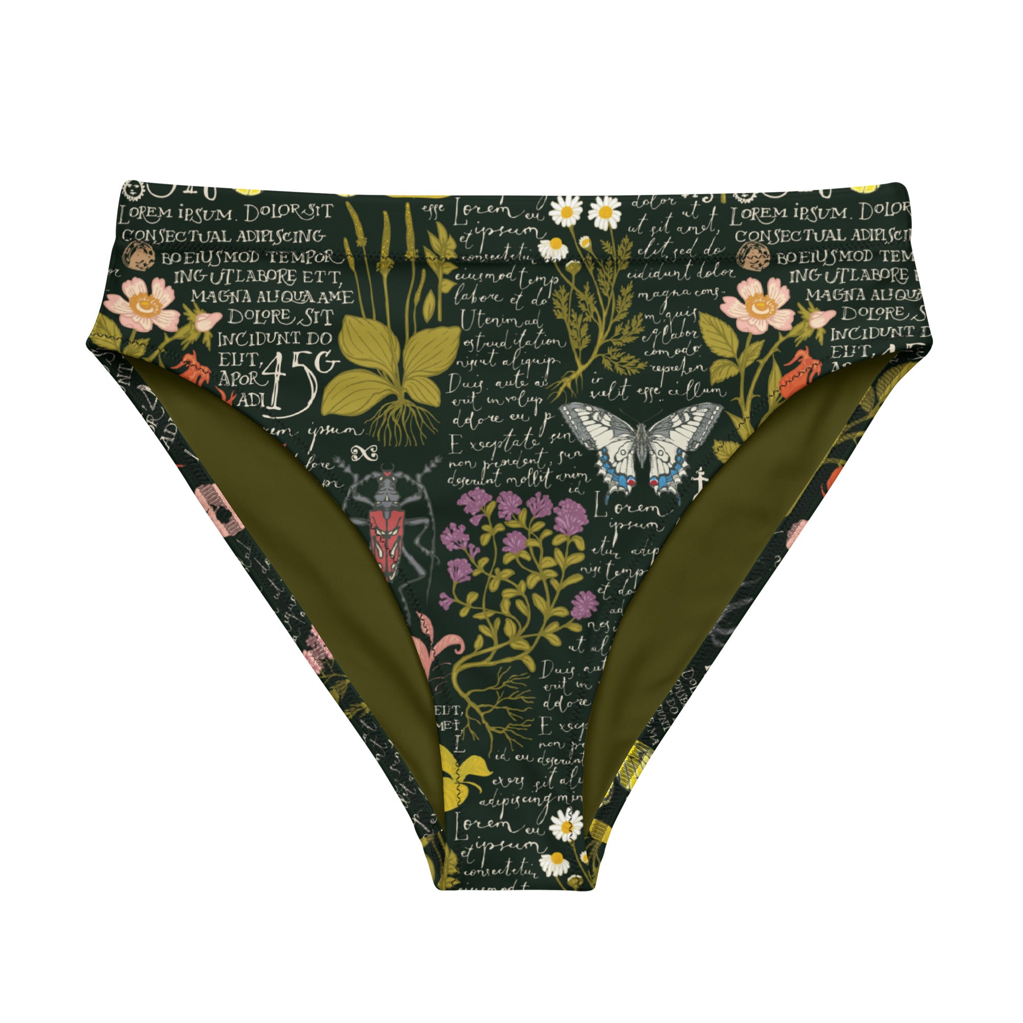 Recycled Naturalist high-waisted bikini bottom