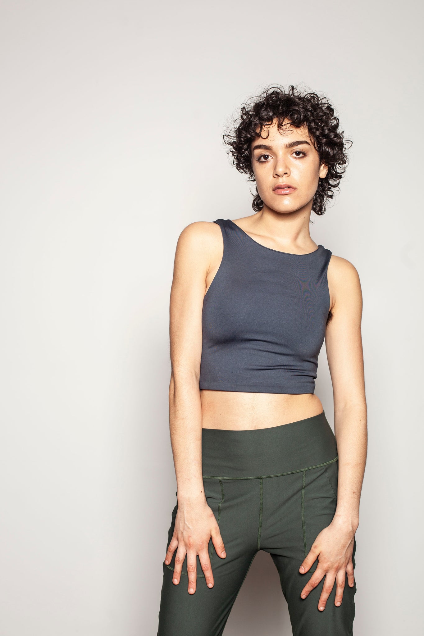 Recycled Delta Longline Top | Onyx