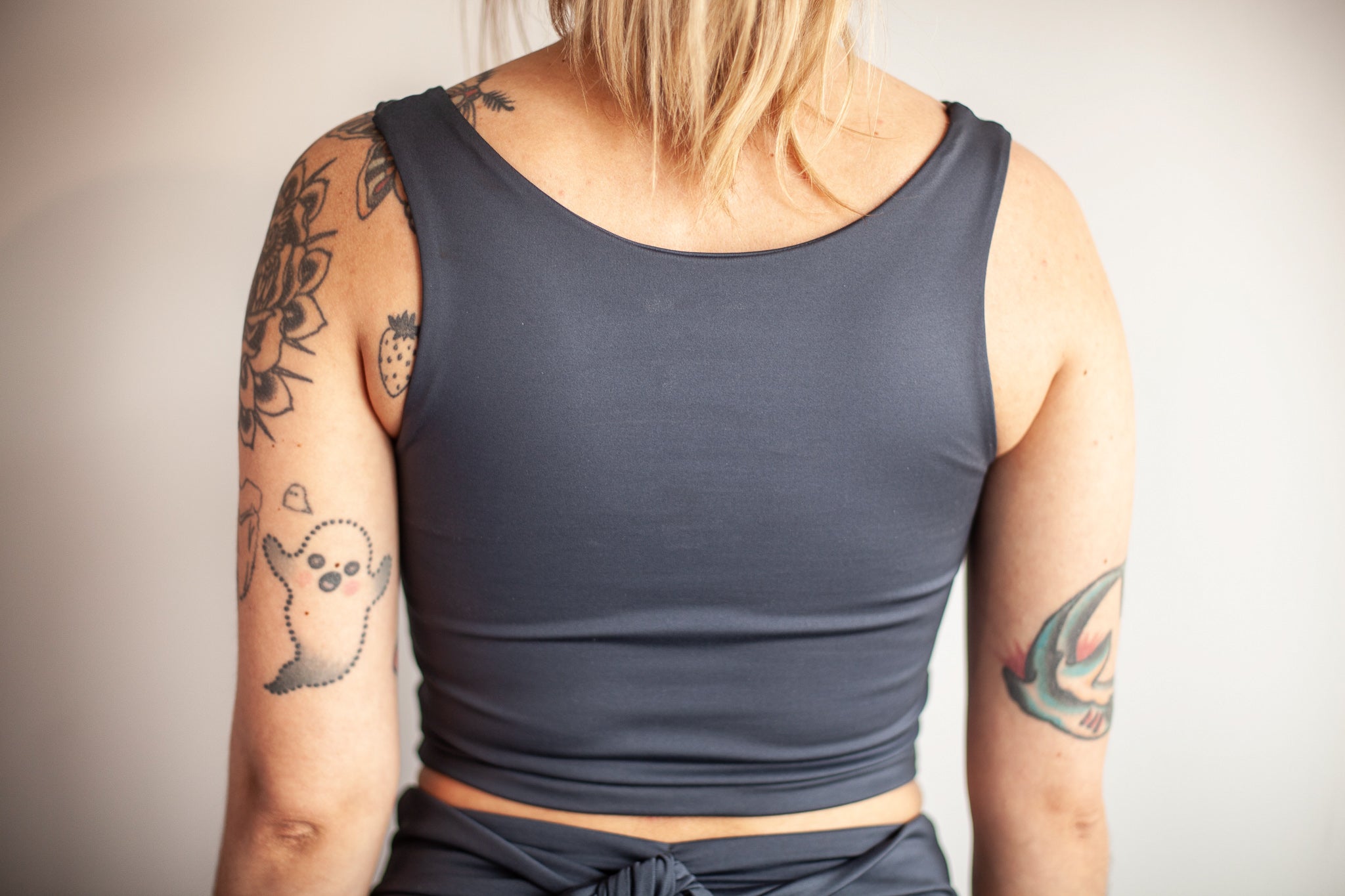 Recycled Delta Longline Top | Slate