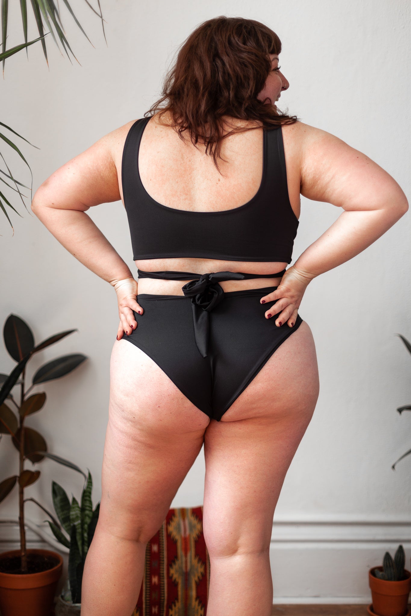 Recycled Marina High Waisted Bottoms | Slate