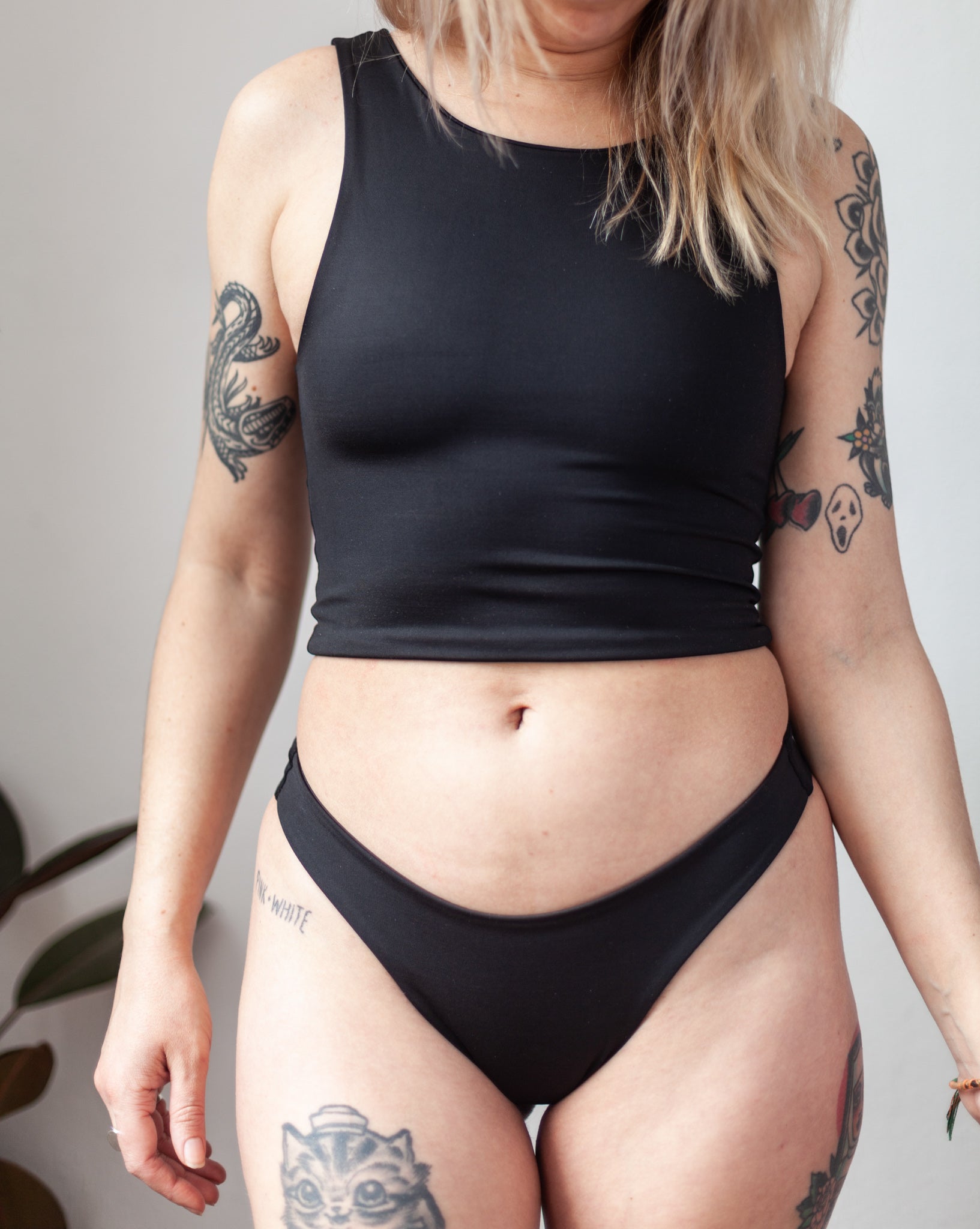 Recycled Laguna Extra Cheeky Bottoms | Onyx