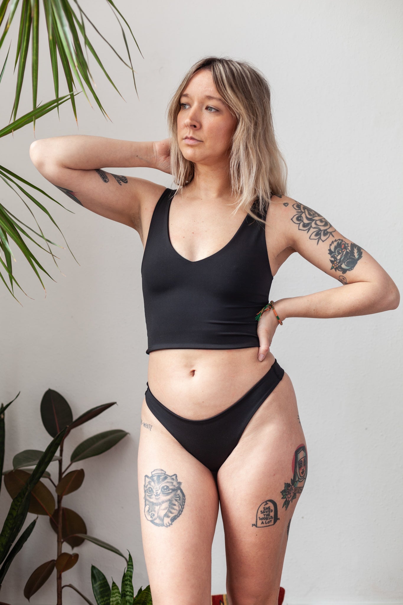 Recycled Laguna Extra Cheeky Bottoms | Onyx