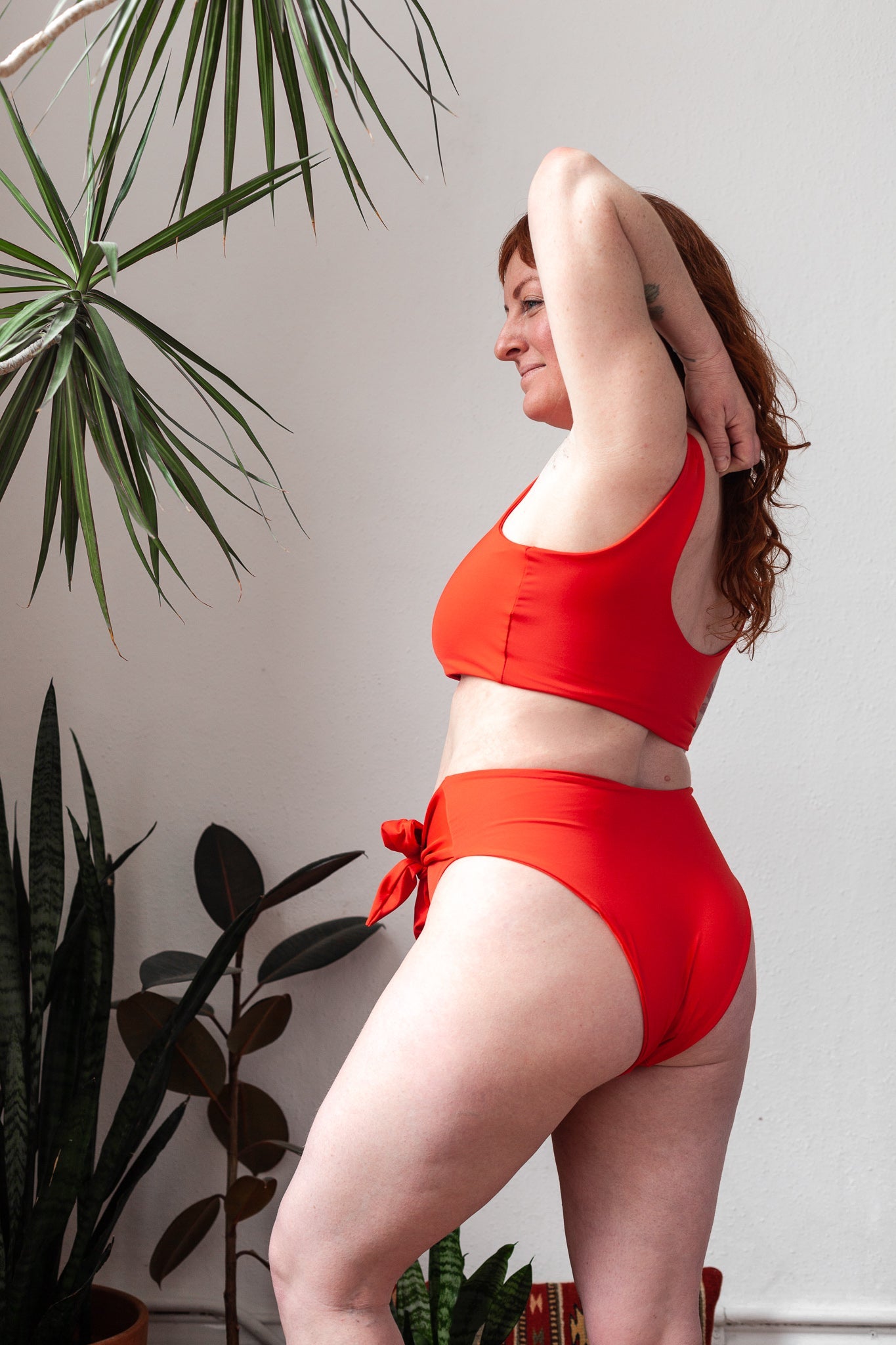 Recycled Marina High Waisted Bottoms | Habanero